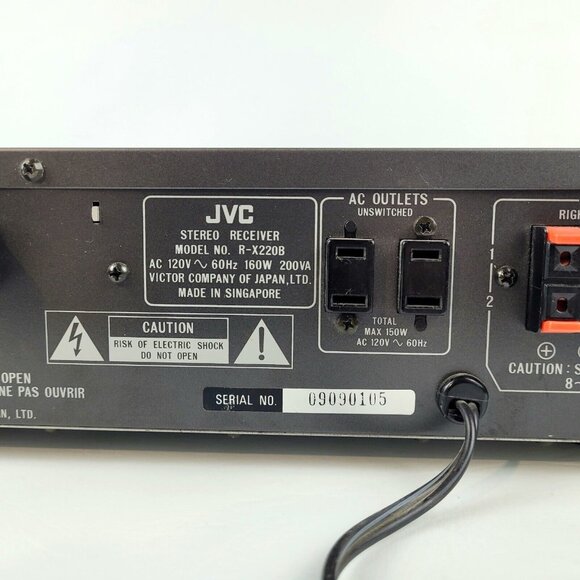 JVC R-X220 Stereo AM FM Vintage Receiver 1980s - Picture 9 of 10